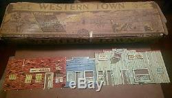 Marx Western Town Jail Side with box Dodge City Roy Rogers Gun smoke tin litho
