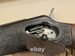 Marx cap gun Rifle, Richochet Carbine, Unfired with box & shells, looks Mint