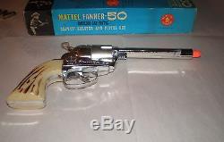 Mattel 1959-65 FANNER 50 w DEPUTY HOLSTER+ORIG BOX Cap Gun Set Excellent Cd