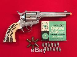 Mattel. 45 Cap Gun With 6 Shells + Extras. A Beautiful Cap Pistol
