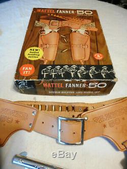 Mattel Fanner 50 Double Holster Cap Gun Set w Box