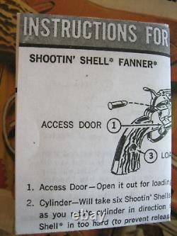 Mattel Frontier Shootin' Shell Single Holster & Cap Gun Set Very Good Condition