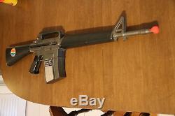 Mattel Marauder Toy Machine Gun M-16 Rifle WORKS GREAT