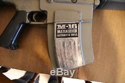 Mattel Marauder Toy Machine Gun M-16 Rifle WORKS GREAT