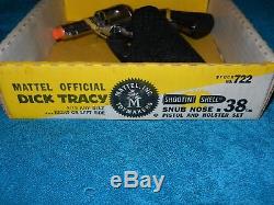 Mattel Official Dick Tracy Shoot n Shell Snub Nose 38 Cap Gun & Holster set IOB