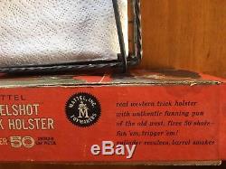 Mattel Swivelshot Trick Holster Fanner 50 Cap Gun-1958 with Box