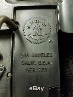 Mattel Tommy Burp Toy Machine Gun Cap Gun1950's -1960's Works Great