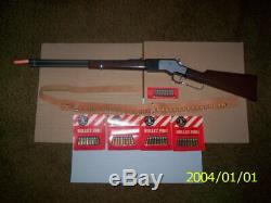 Mattel Winchester saddle gun Vintage & Antique Cap Gun with Belt & Forty Bullets