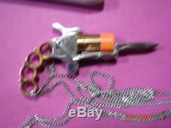Miniature Watch Fob Berloque Gun Pistol Pinfire 2mm Keychain Plus Blanks