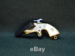 Miniature cap gun Colt Derringer 2mm pinfire gun fob gun berloque toy gun