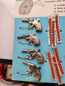 Molgora Mignonette Tiny Mite Toy Cap Pistol Store Display 12 guns New Vintage