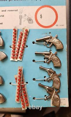 Molgora Mignonette Tiny Mite Toy Cap Pistol Store Display 12 guns New Vintage