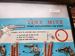 Molgora Mignonette Tiny Mite Toy Cap Pistol Store Display 12 guns New Vintage