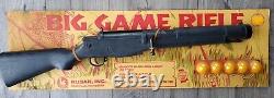 NEW 1960s Vintage Big Game Rifle Kusan, Inc Large Toy Gun, Original Packaging