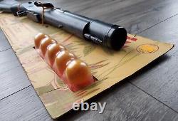 NEW 1960s Vintage Big Game Rifle Kusan, Inc Large Toy Gun, Original Packaging