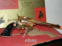 NEW HUBLEY COWBOY CLASSIC 1955 No 276 GOLD PLATED REPEATING CAP GUN NICE