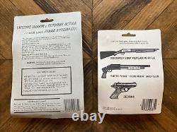 NEW Vintage RayLine Zebra Super Shot Toy Automatic Pistol Gun with Extra Ammo