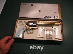 NICHOLS Stallion 45 Mark 2 Jacksonville Texas toy IN ORIGINAL BOX CAP GUN