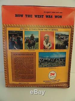 NICHOLS Vintage'How the West was Won' Metal Cap Guns & Holster Set USA Made