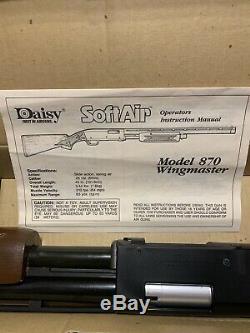 NOS, Vintage Daisy, Remington 870 Soft Air BB Gun, Toy Replica, Airsoft, Antique