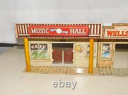 Nice Vintage Marx Tin Western Town Buildings Wells Fargo General Store Guns