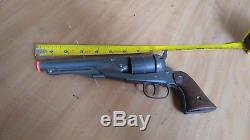 Nice Vintage Rare Antique Nichols Model 61 Cap Gun Pistol With Grips USA Made