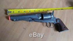 Nice Vintage Rare Antique Nichols Model 61 Cap Gun Pistol With Grips USA Made