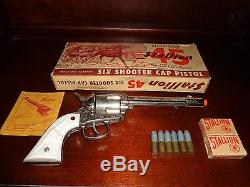Nichols 45 Stallion Pasadena Vintage Toy Cap Gun & Original Box, 1950