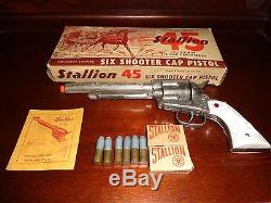 Nichols 45 Stallion Pasadena Vintage Toy Cap Gun & Original Box, 1950