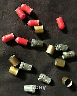 Nichols Cap Gun (6) Total 3-piece Bullets All Orginal