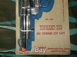 Nichols Cap Gun Tophand 250 MOC on Card Very Rare Double Action Stock # 250