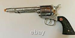 Nichols Mark II cap gun with original Black stag grips 6 two piece bullets