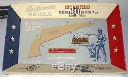 Nichols Model 61 Shell firing cap gun-Looks new in it's original Shadow box