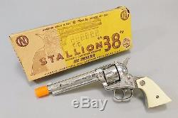 Nichols Stallion 38 Six Shooter Cap Gun With Original Pistol Box 1950's Vintage