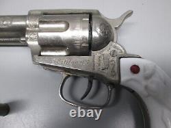 Nichols Stallion 45 Diecast Toy Cap Gun with Cap Bullets & Holster Orange plug