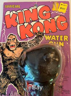 OFFICIAL KING KONG WATER GUN Toy RKO AHI 1970's Sealed Unopened Package Vintage