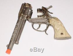 Old Vintage Toy Leslie Henry Davy Crockett Character Htf Western Cap Gun 1950's