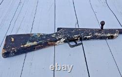 Old Antique Scarce Wood & Iron Built solid Single Shot Toy Gun