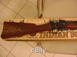 Old Mattel Shootin Shell Indian Scout Rifle Cap Gun 1958 + Box Unfired / Unused