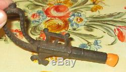 Old toy RARE Stevens Cast Iron Cap Gun Firecracker Shooter 1870 Rarity