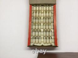 Original Hubley 38 Cap Gun NOS Brass Bullets In Toy Plastic Clip
