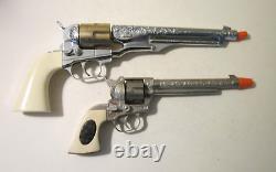 Original Hubley'colt 45' & Leslie Henry'marshall' Cap Guns L@@k