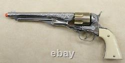 Original Vintage 1958 Antique HUBLEY Colt 45 Die Cast Cap Gun With Toy Bullets