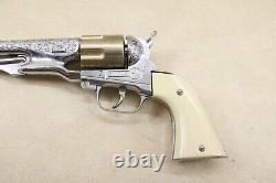 Original Vintage 1958 Antique HUBLEY Colt 45 Die Cast Cap Gun With Toy Bullets