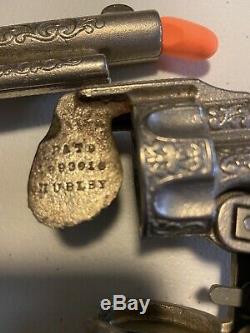 Pair Of Matching Vintage Hubley Texan Jr. Rearing Colt Cap Guns RARE