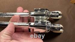 Pair / Set Vintage Kilgore Mustang 1950s 60s Die Cast Cap Guns 9 Never Fired