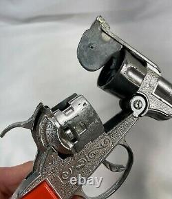 Pair of Halco Colt 45 Cap Gun Pistols Nice Originals Working Hubley Made