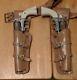 Pair Of Original Hubley Colt 45 Guns With Holster & Bullets 13 1/2