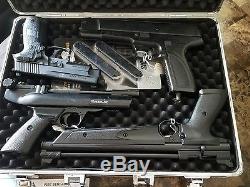 Pellet Pistol Gun Collection with Cases and Supply's