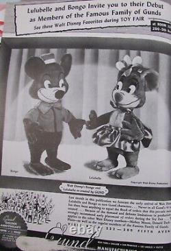 Playthings Magazine February 1948 Disney Cover Tin Toys Gunds Trains Games Guns